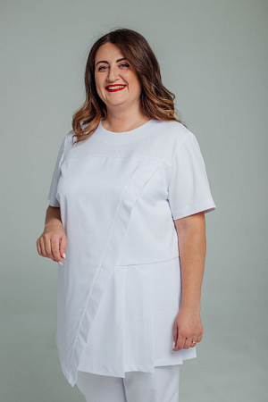 Блуза со складками PLUS SIZE