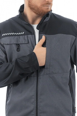 Летняя куртка Brodeks KS 234, серый/черный