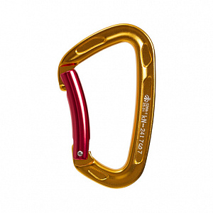 Ver 0269-1.gold Карабин скалолазный с гнутой защелкой (Keylock) Vertical C в Новом Уренгое
