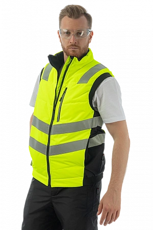 Утепленный жилет Brodeks KW 111, желтый/черный Brodeks в Новом Уренгое 3