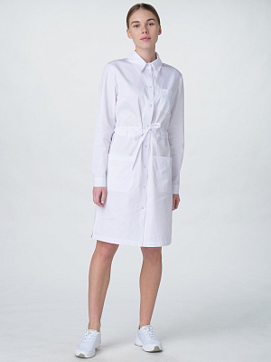 Халат женский Сансара-001 (тк.Смесовая,160) MedLine, белый MedLine в Новом Уренгое 1