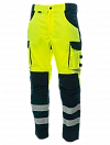 Летние сигнальные брюки Brodeks KS 309, желтый/черный