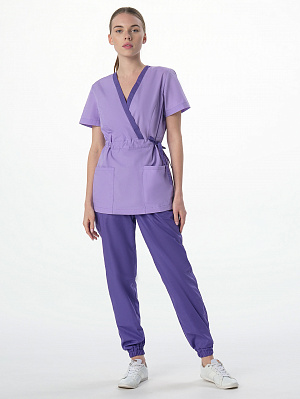 Костюм женский Симпл-001 (тк.Смесовая,120) MedLine, фиолетовый/сирень MedLine в Новом Уренгое 1