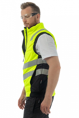 Утепленный жилет Brodeks KW 111, желтый/черный Brodeks в Новом Уренгое 1